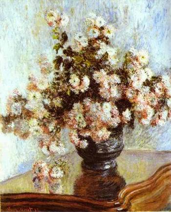 Vase with Flowers. 1880  by  Claude Monet Oil Painting reproduction
