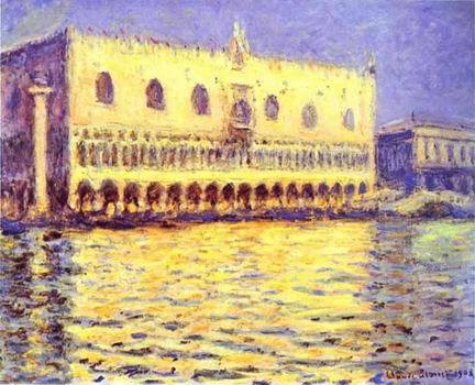 Venice. The Doge Palace. 1908-1912  by  Claude Monet Oil Painting reproduction