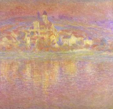 Vetheuil, Setting Sun. 1901  by  Claude Monet Oil Painting reproduction