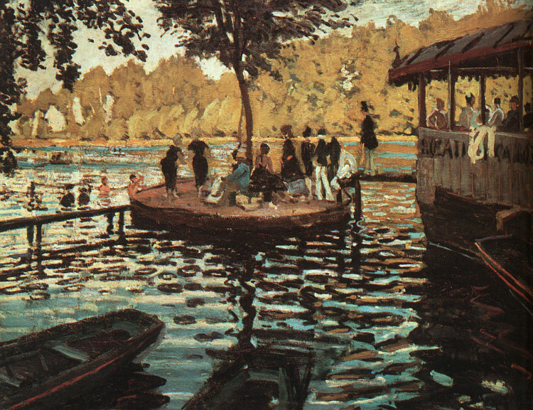 La Grenouillere, 1869   by  Claude Monet Oil Painting reproduction
