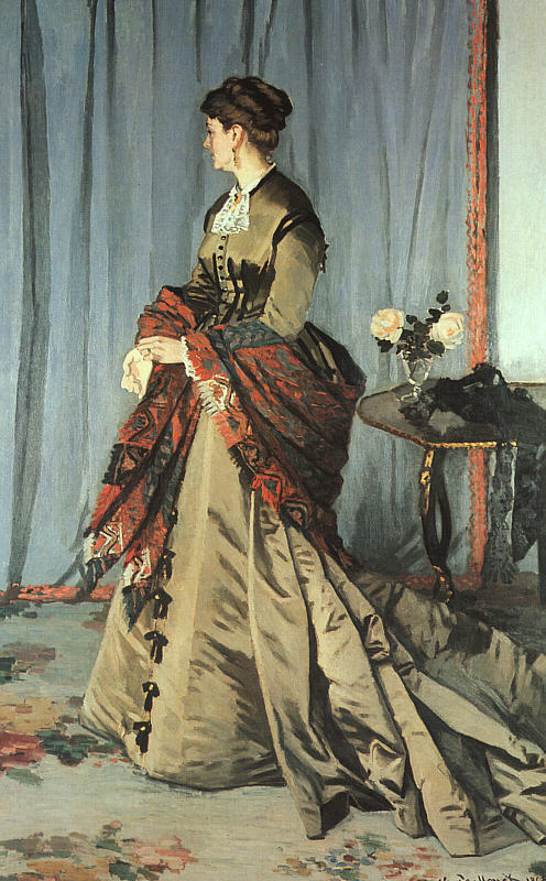 Madame Gaudibert, 1868  by  Claude Monet Oil Painting reproduction