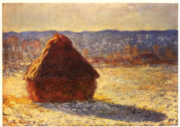Morning Snow Effect  by  Claude Monet Oil Painting reproduction