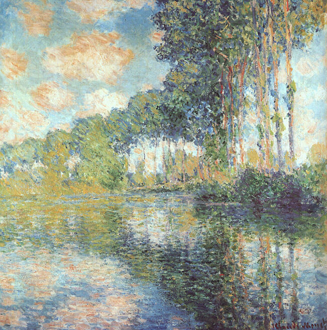 Poplars on the Epte, 1891  by  Claude Monet Oil Painting reproduction