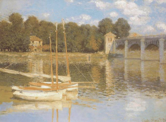 The Bridge at Argenteuil   1874  by  Claude Monet Oil Painting reproduction