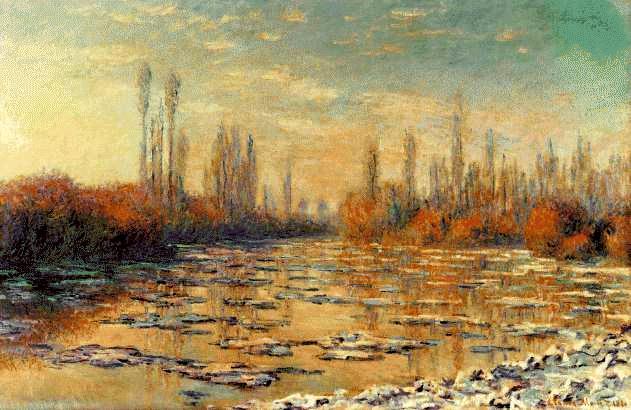 The Floating Ice  by  Claude Monet Oil Painting reproduction