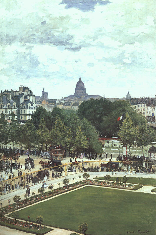 The Garden of the Princess, Musee du Louvre, 1867  by  Claude Monet Oil Painting reproduction