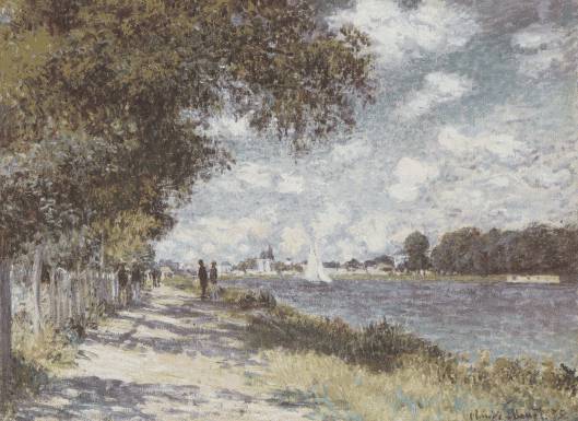 The Seine at Argenteuil  by  Claude Monet Oil Painting reproduction