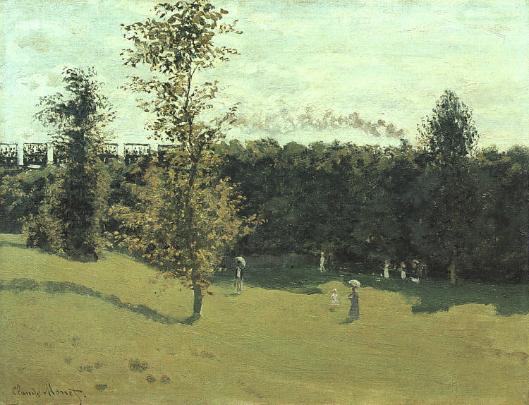 Train in the Country, 1870  by  Claude Monet Oil Painting reproduction
