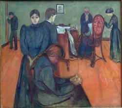 Death In The Sick Room by Edvard Munch Oil Painting reproduction