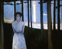 Midsummer Night Dream The Voice by Edvard Munch Oil Painting reproduction