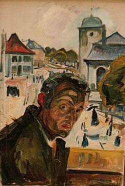 Self Portrait Bergen  by Edvard Munch Oil Painting reproduction
