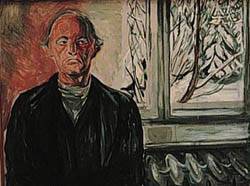 Self Portrait By The Window  by Edvard Munch Oil Painting reproduction