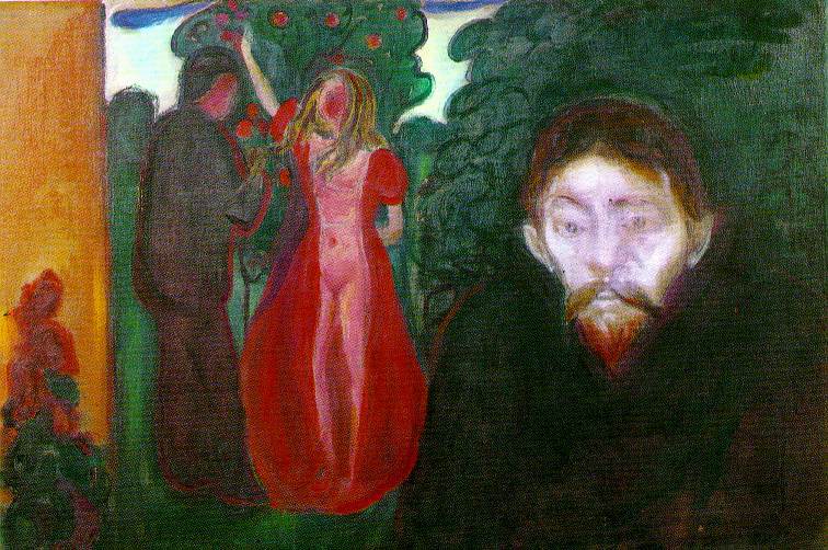 Jealousy  1895 by Edvard Munch Oil Painting reproduction