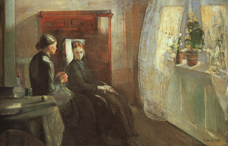 Spring, 1889  by Edvard Munch Oil Painting reproduction