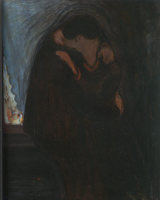 The Kiss, 1897 by Edvard Munch Oil Painting reproduction