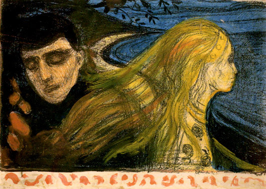 Separation II, 1896 Lithograph  by Edvard Munch Oil Painting reproduction