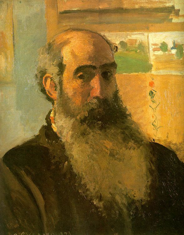 Self-Portrait, 1873  by Camille Pissarro Oil Painting reproduction