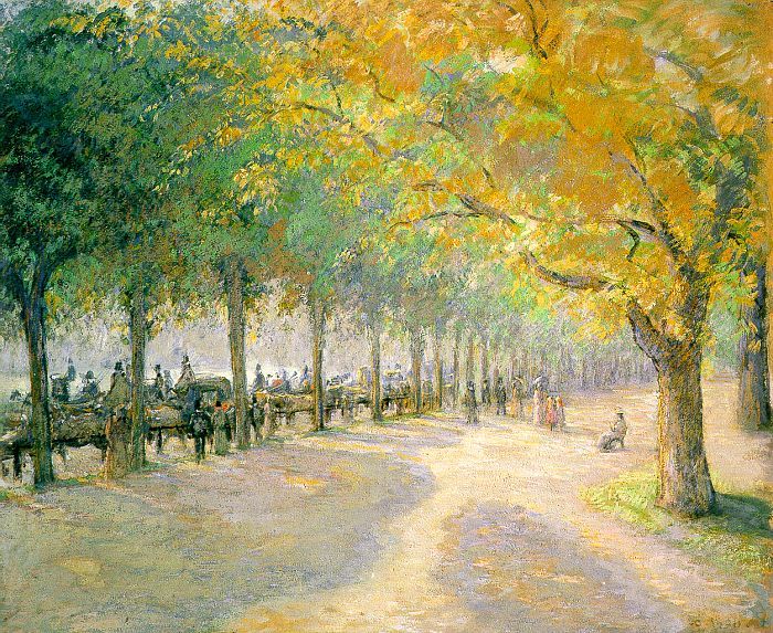 Hyde Park, London, 1890   by Camille Pissarro Oil Painting reproduction