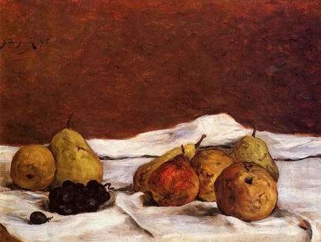 Pears And Grapes  by Paul Gauguin Oil Painting reproduction
