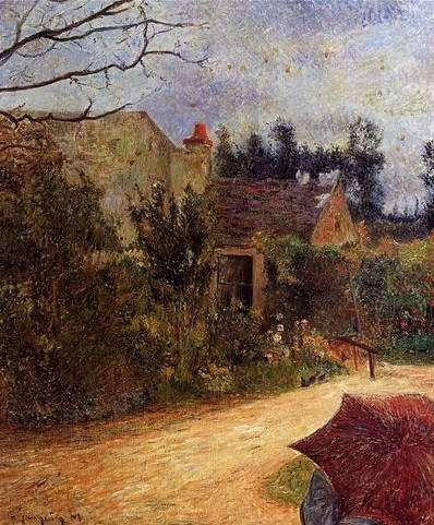 Pissarros Garden Quai Du Pothuis Pontoise  by Paul Gauguin Oil Painting reproduction