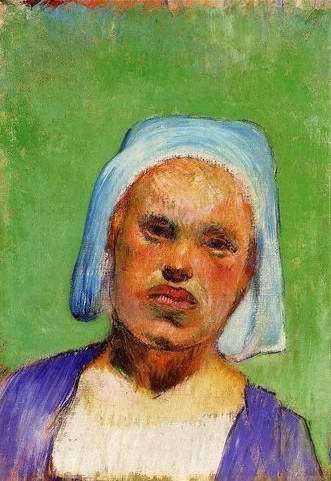 Portrait Of A Pont Aven Woman  by Paul Gauguin Oil Painting reproduction