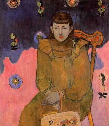 Portrait Of A Young Woman Vaite (Jeanne) Goupil  by Paul Gauguin Oil Painting reproduction