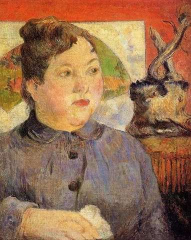 Portrait Of Madame Alexander Kholer  by Paul Gauguin Oil Painting reproduction