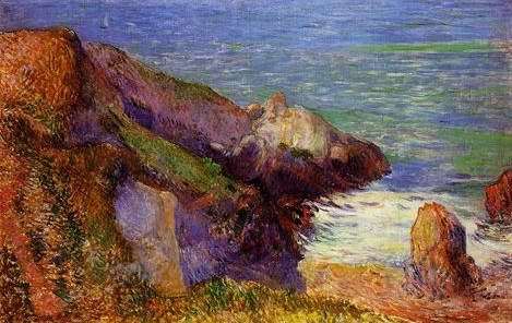 Rocks On The Breton Coast by Paul Gauguin Oil Painting reproduction