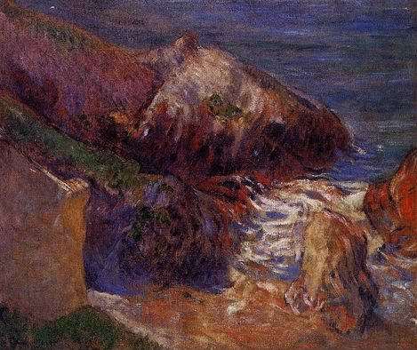 Rocks On The Coast by Paul Gauguin Oil Painting reproduction