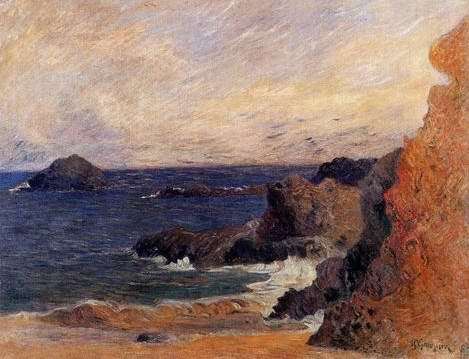 Rocky Coast by Paul Gauguin Oil Painting reproduction