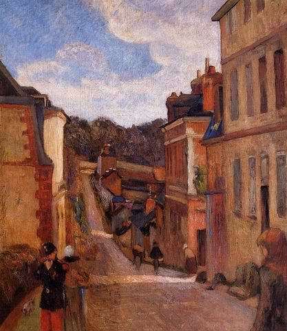 Rue Jouvenet Rouen by Paul Gauguin Oil Painting reproduction