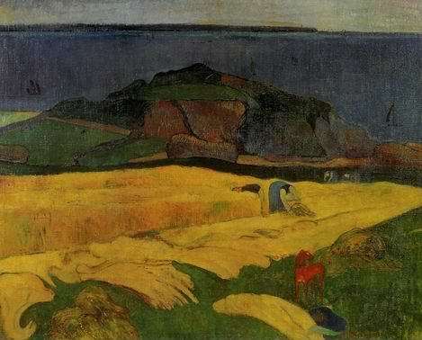 Seaside Harvest Le Pouldu  by Paul Gauguin Oil Painting reproduction