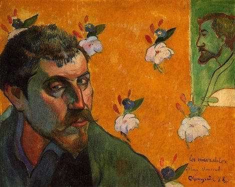 Self Portrait Les Miserables by Paul Gauguin Oil Painting reproduction