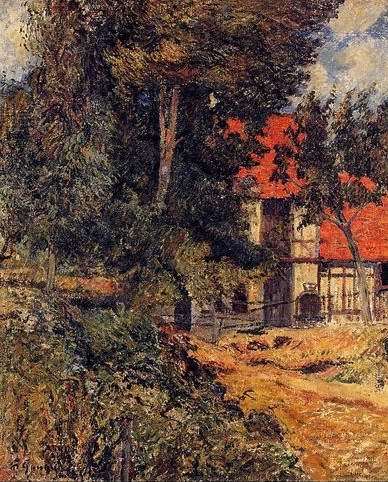 Stable Near Dieppe2 by Paul Gauguin Oil Painting reproduction