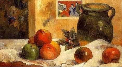 Still Life with Japanese Print I by Paul Gauguin Oil Painting reproduction