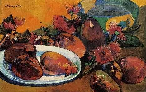 Still Life With Mangoes  by Paul Gauguin Oil Painting reproduction