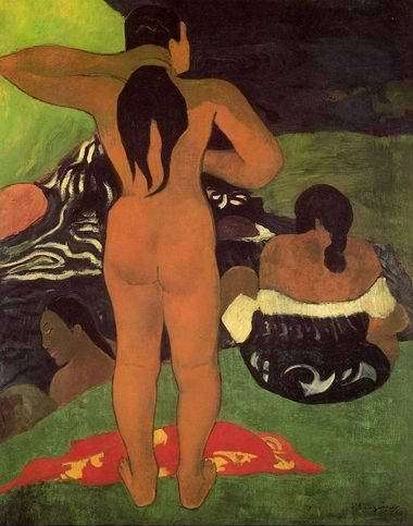 Tahitian Women Bathing  by Paul Gauguin Oil Painting reproduction