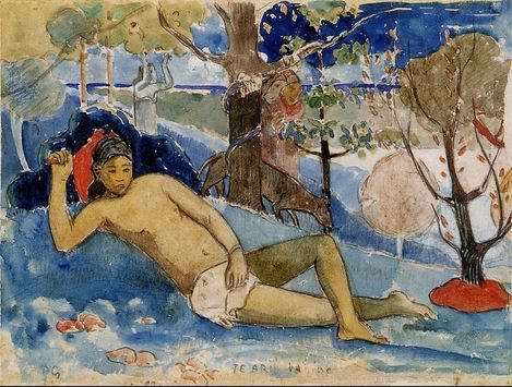 Te Arii Vahine Aka The Queen Of Beauty  by Paul Gauguin Oil Painting reproduction