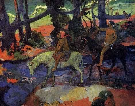 The Ford Aka Flight  by Paul Gauguin Oil Painting reproduction