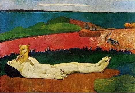 The Loss Of Virginity Aka The Awakening Of Spring by Paul Gauguin Oil Painting reproduction