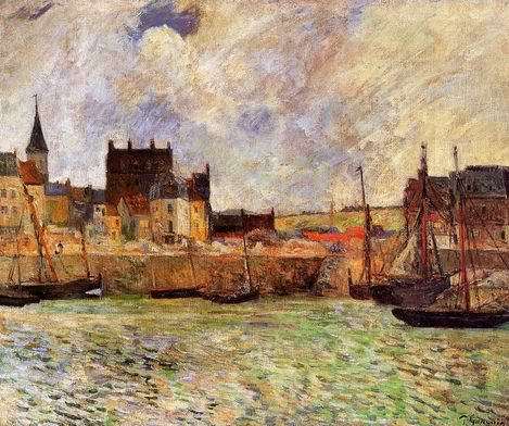 The Port Dieppe  by Paul Gauguin Oil Painting reproduction