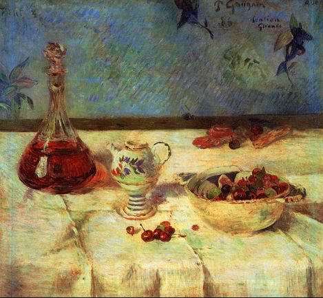 The White Tablecloth Aka Still Life With Cherries by Paul Gauguin Oil Painting reproduction