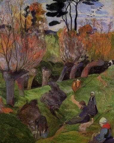 The Willows by Paul Gauguin Oil Painting reproduction