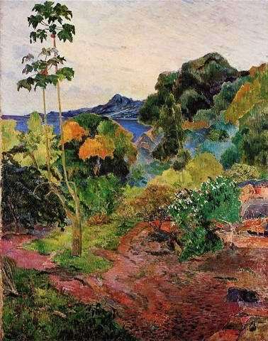 Tropical Vegetation  by Paul Gauguin Oil Painting reproduction