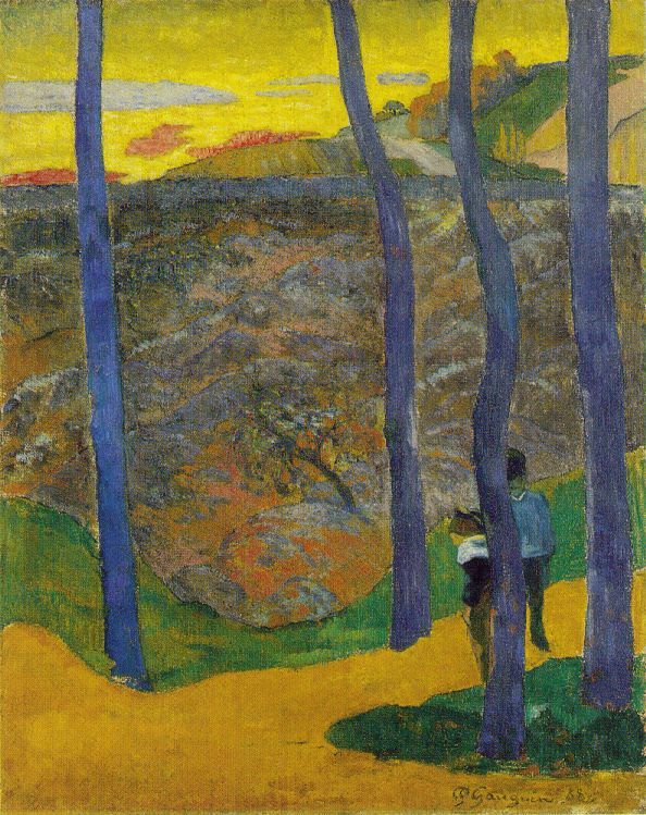 Blue Trees  1888  by Paul Gauguin Oil Painting reproduction