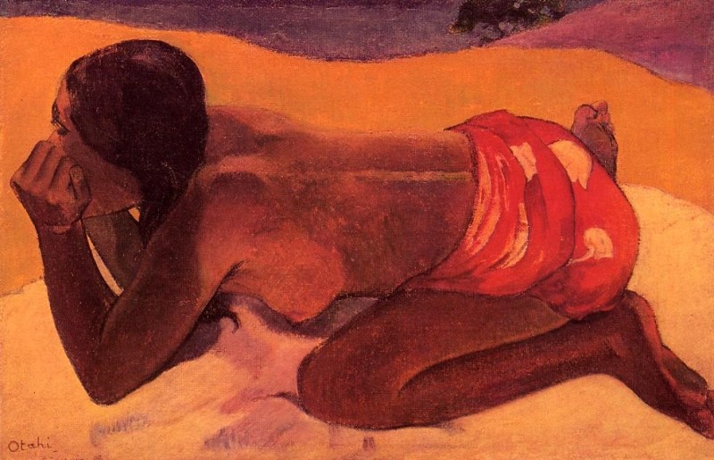 Otahi(Alone) by Paul Gauguin Oil Painting reproduction