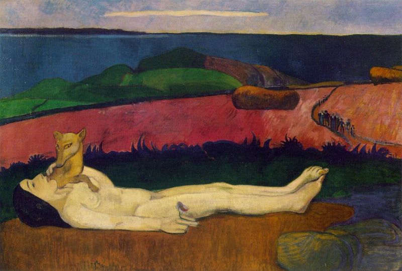 The Loss of Virginity  1890-91  by Paul Gauguin Oil Painting reproduction
