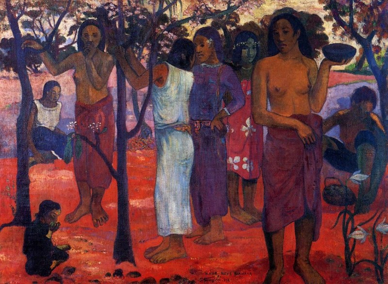 Nave Nave Mahana (Delightful Day) by Paul Gauguin Oil Painting reproduction
