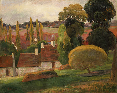 A Farm in Brittany, probably 1894 by Paul Gauguin Oil Painting reproduction