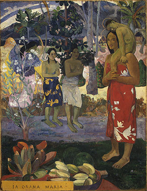 Ia Orana Maria (Hail Mary), 1891  by Paul Gauguin Oil Painting reproduction
